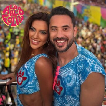 Everton Ribeiro vira folião e curte bloco de Bell Marques no Carnaval de Salvador