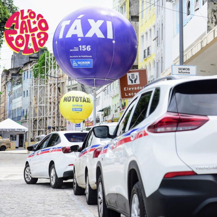 Táxi, motáxi e transporte por app: saiba onde ficam os pontos no Carnaval de Salvador