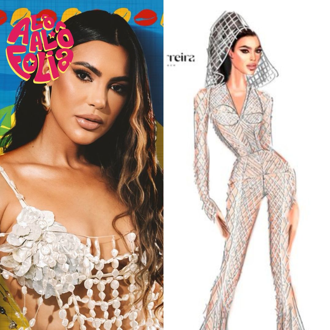 Vina Calmon celebra raízes nordestinas em looks especiais para o Carnaval 2026