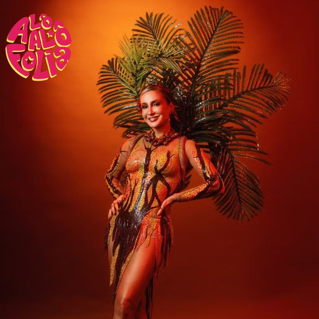 Claudia Leitte se inspira no dendê em look para primeira apresentação no Carnaval de Salvador em 2026