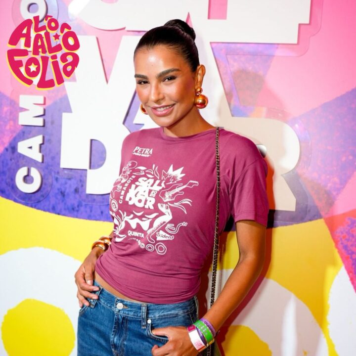 No Carnaval de Salvador, Cíntia Chagas fala de relação com a Bahia: ‘Todo mineiro é meio baiano’