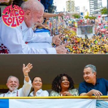 Presidente Lula compartilha registro no Carnaval de Salvador e brinca: “O povo baiano tem o molho”