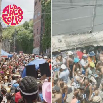 Baianos e turistas esbanjam criatividade e alegria no tradicional Banho de Mar à Fantasia no pré-Carnaval de Salvador