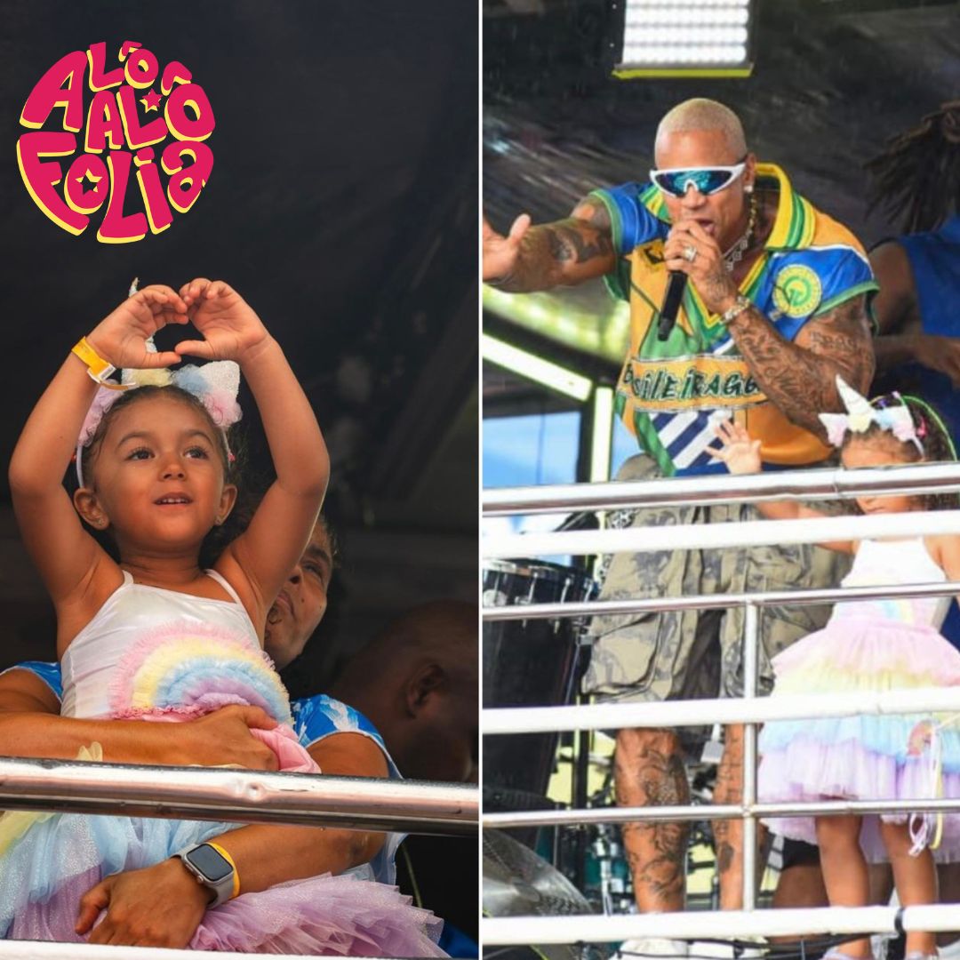 Léo Santana celebra presença da filha Liz no Carnaval: “Não consigo parar de me emocionar”