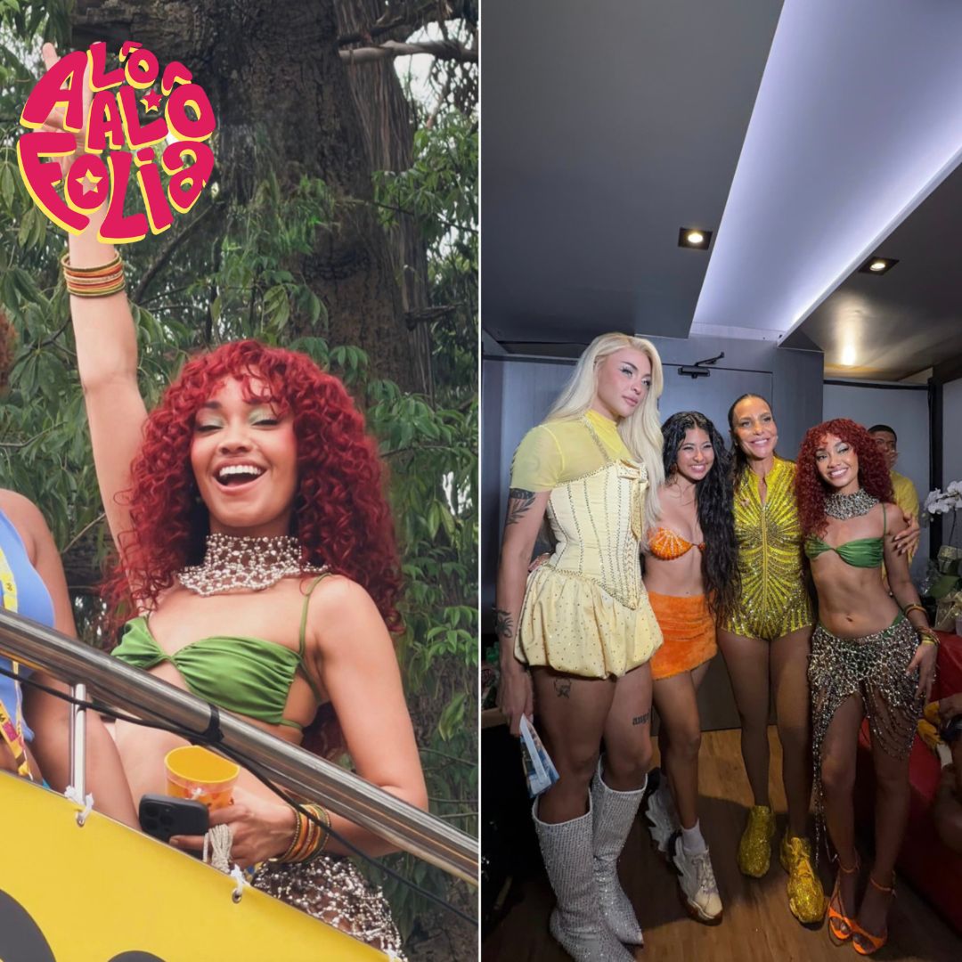 Leigh-Anne, do Little Mix, se declara ao Brasil após curtir show de Ivete Sangalo no pré-Carnaval de São Paulo