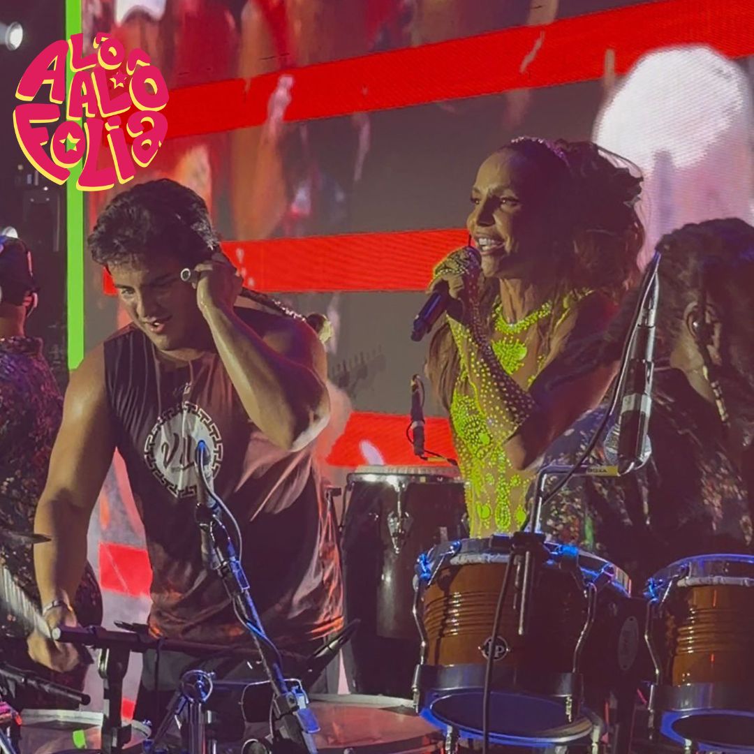 Ivete ‘cola’ no filho Marcelo e dupla mostra todo o talento da família Sangalo em show no Villa; vídeo