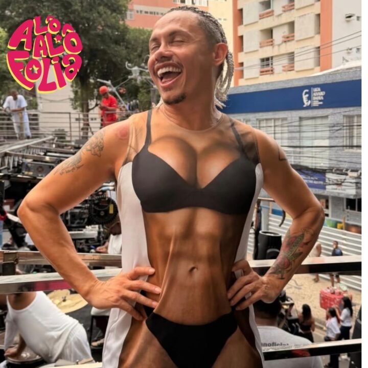 Silvero Pereira escolhe look inusitado para curtir Carnaval em Salvador