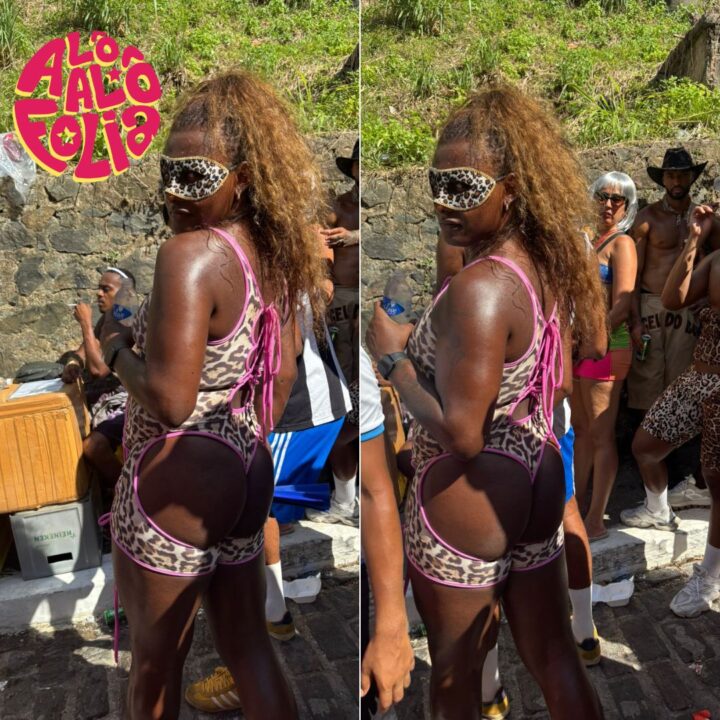 Liniker se veste de onça para o Banho de Mar à Fantasia em Salvador