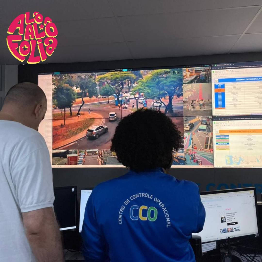 Prefeitura utiliza inteligência artificial e drones para monitorar transporte no Carnaval 2026