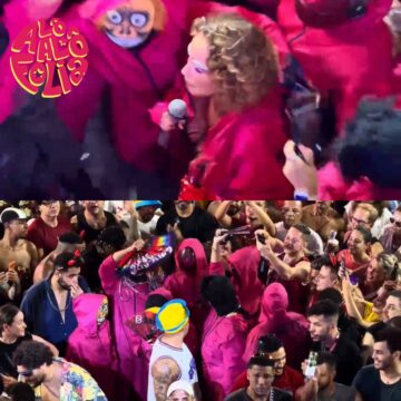 Daniela Mercury surge disfarçada no meio dos foliões para comandar trio no Carnaval de Salvador; veja vídeo