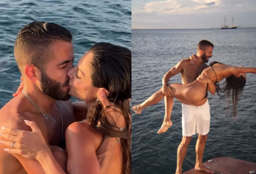 Mari Gonzalez e Pipo Marques curtem passeio romântico após maratona de Carnaval