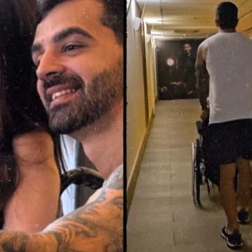 Ex-ginasta Laís Souza se emociona ao conhecer paciente que voltou a andar após tratamento experimental