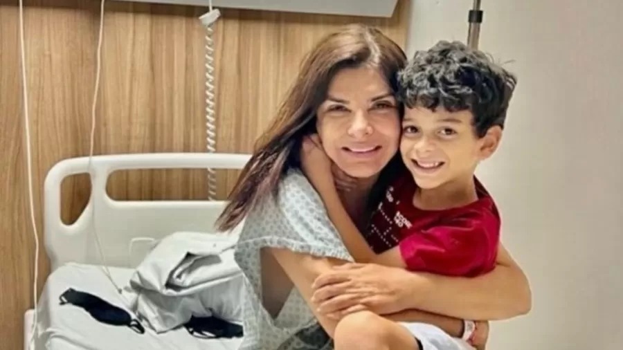 Você sabia que Mara Maravilha é baiana? Após UTI, apresentadora é transferida para quarto e recebe visita do filho