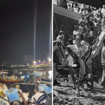 Alinne Moraes e Bebel Gilberto participam da Festa de Iemanjá no Rio Vermelho; veja fotos