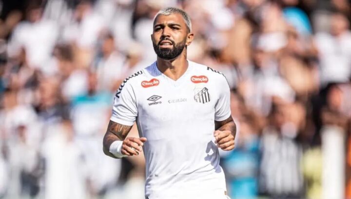 Gabigol pode virar desfalque do Santos contra o Athletico no Brasileirão