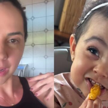 Filha de Graciele Lacerda, Clara rouba a cena com look fashion: ‘Vê se eu aguento’