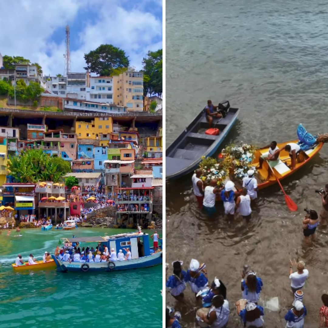 Presente Ecológico marca celebração a Iemanjá em comunidade de Salvador; veja imagens
