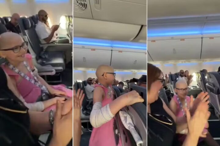 Comissária anuncia cura de menina durante voo para Porto Seguro e emociona passageiros
