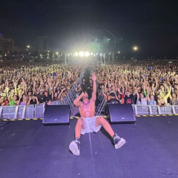 O Kanalha chora após fazer show para multidão em Fortaleza: ‘Foi surreal’