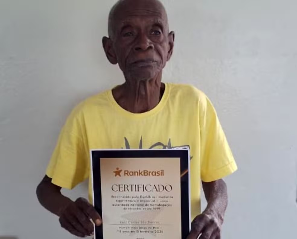 Aos 118 anos, mineiro é reconhecido como homem mais velho do Brasil