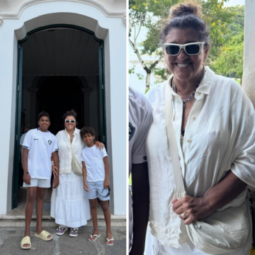 Regina Casé visita Museu do Recôncavo com a família e exalta acervo baiano