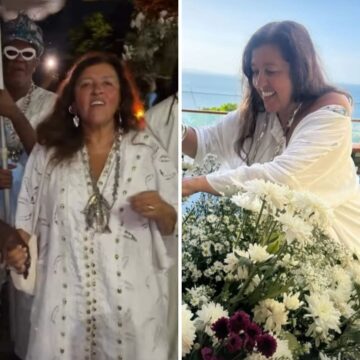 Em Salvador, Regina Casé reúne famosos em homenagem a Iemanjá; veja fotos