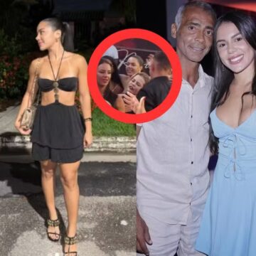 Ex-namorada comparece à festa de Romário, que nega tentativa de reconciliação