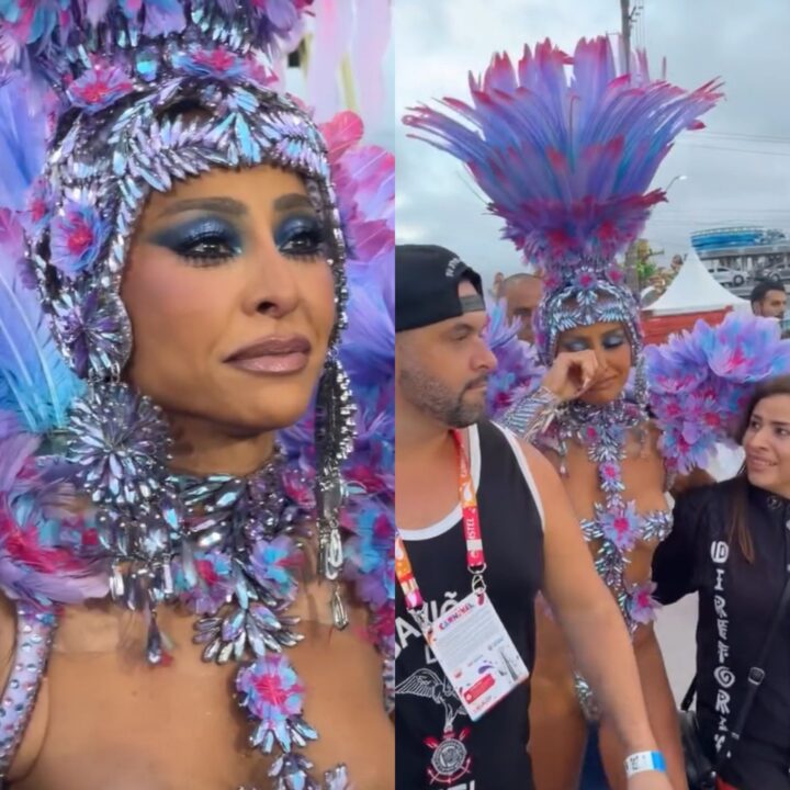 Após brilhar na Sapucaí, Sabrina Sato chora ao perder desfile em São Paulo