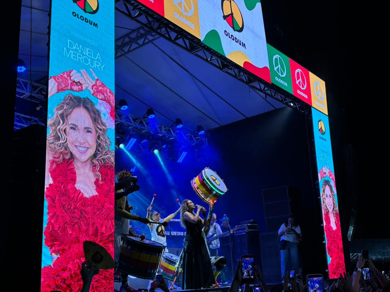 Daniela Mercury participa da Benção do Olodum e celebra legado do samba-reggae: “Olodum é Brasil”