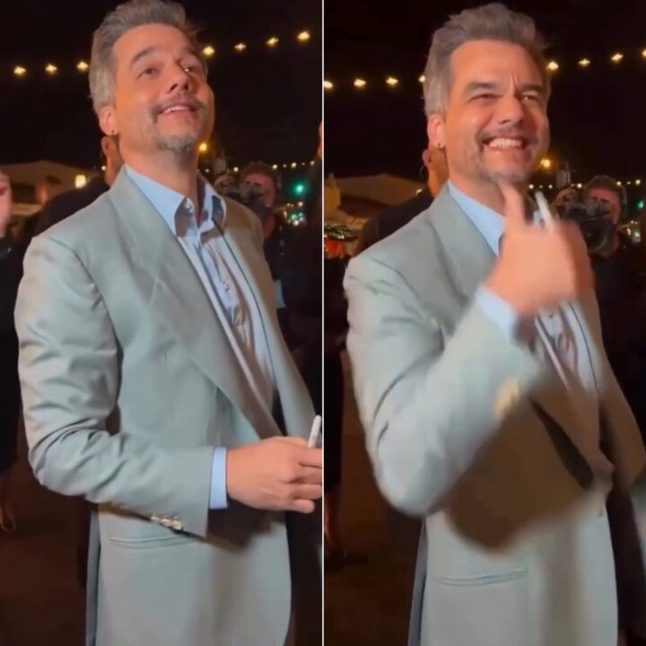 Wagner Moura encontra fã de Salvador durante festival na Califórnia