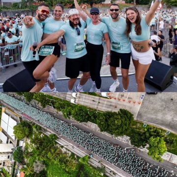 Bell Marques retorna às corridas 100% Você e leva multidão às ruas de Fortaleza com Rafa e Pipo