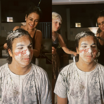 Dira Paes corta cabelo do filho após aprovação em duas universidades: “Tradição é tradição”