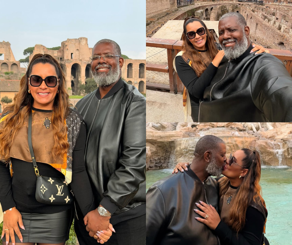 Péricles abre álbum de viagem em Roma com a esposa: “Vivendo dias especiais”