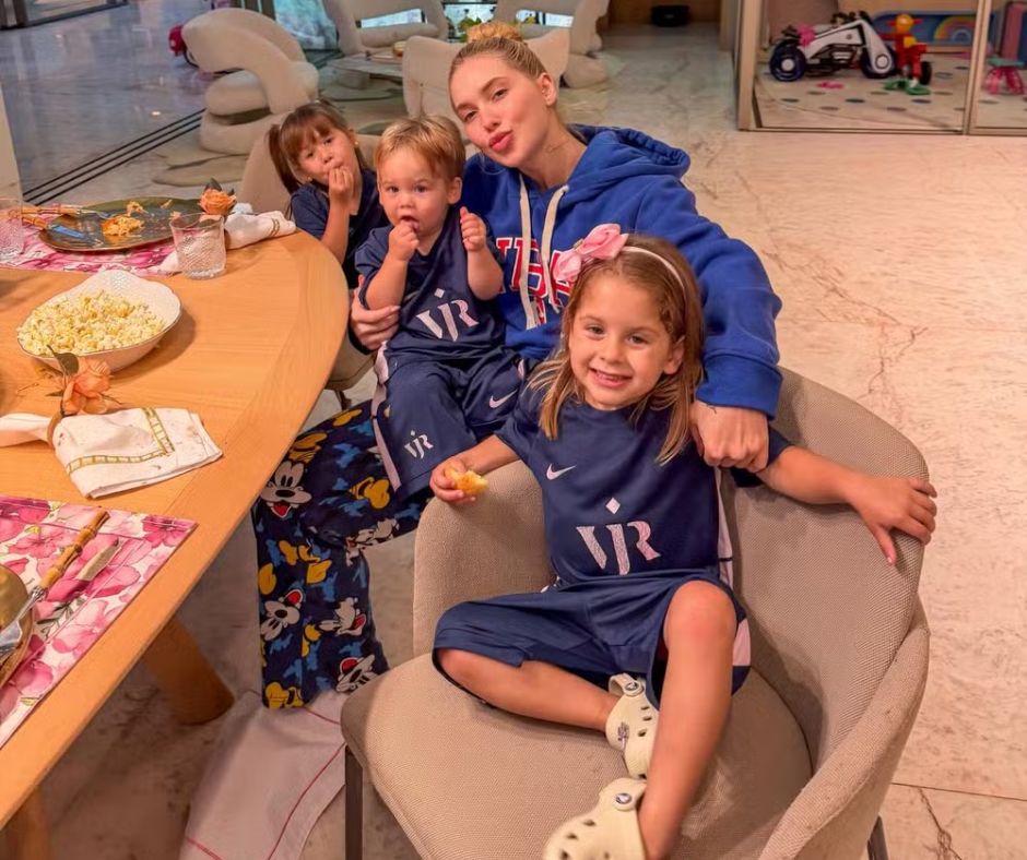 Virginia Fonseca curte dia com os filhos e comemora atuação de Vini Jr na Champions