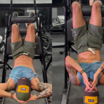 Ex de Ivete Sangalo, Daniel Cady exibe abdômen trincado em treino e chama atenção nas redes