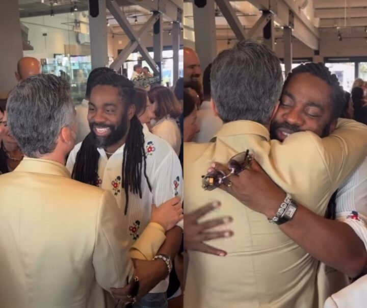 Lázaro Ramos encontra Wagner Moura em Los Angeles antes do Oscar