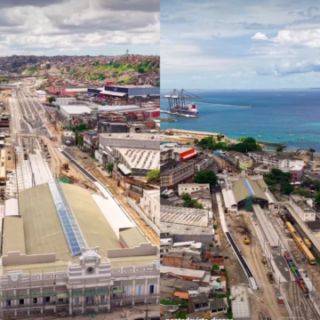 Vídeo mostra avanço das obras do VLT e transformação do Subúrbio Ferroviário