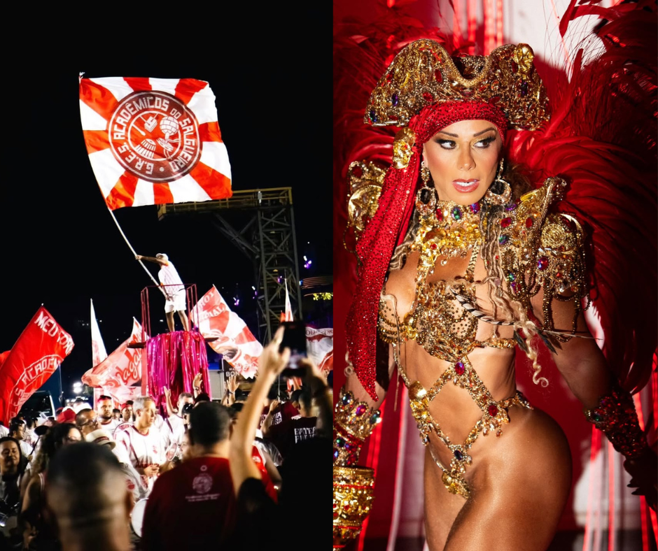 Viviane Araújo celebra 73 anos do Salgueiro e relembra trajetória: ‘Orgulho que carrego no coração’