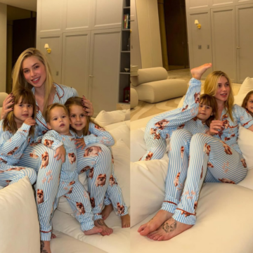 Virginia Fonseca posa com pijamas combinando com os filhos e cancela viagem a Madri