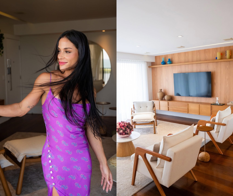 Ex de chefão da Viradouro, Thamires Hauch mostra novo apartamento em condomínio de luxo; veja fotos