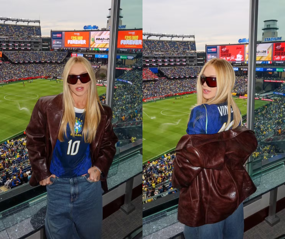 Virginia Fonseca viaja aos EUA para ver jogo do Brasil com Vini Jr. em campo