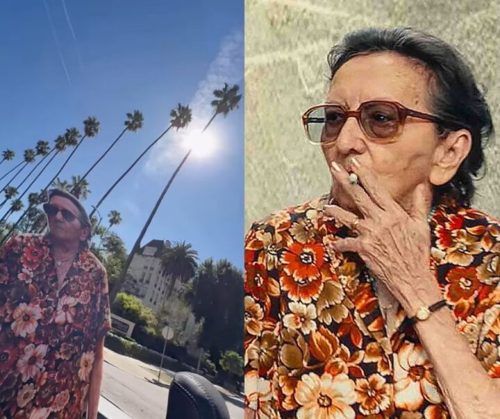Kleber Mendonça Filho leva ‘Tânia Maria de papelão’ para passear por Los Angeles antes do Oscar