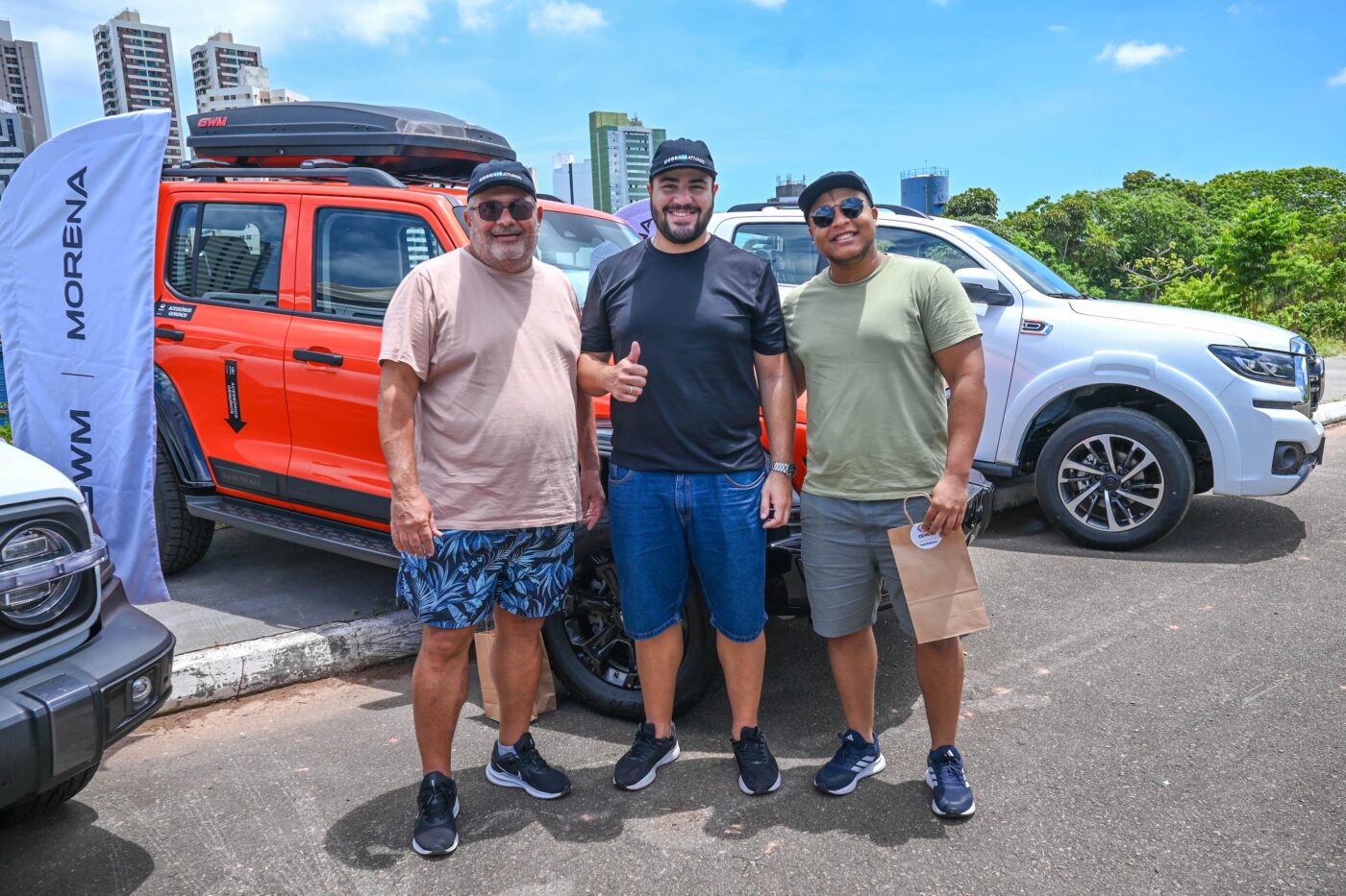 Antônio Félix Moura, Felipe Almeida e Vitor Hugo Moura