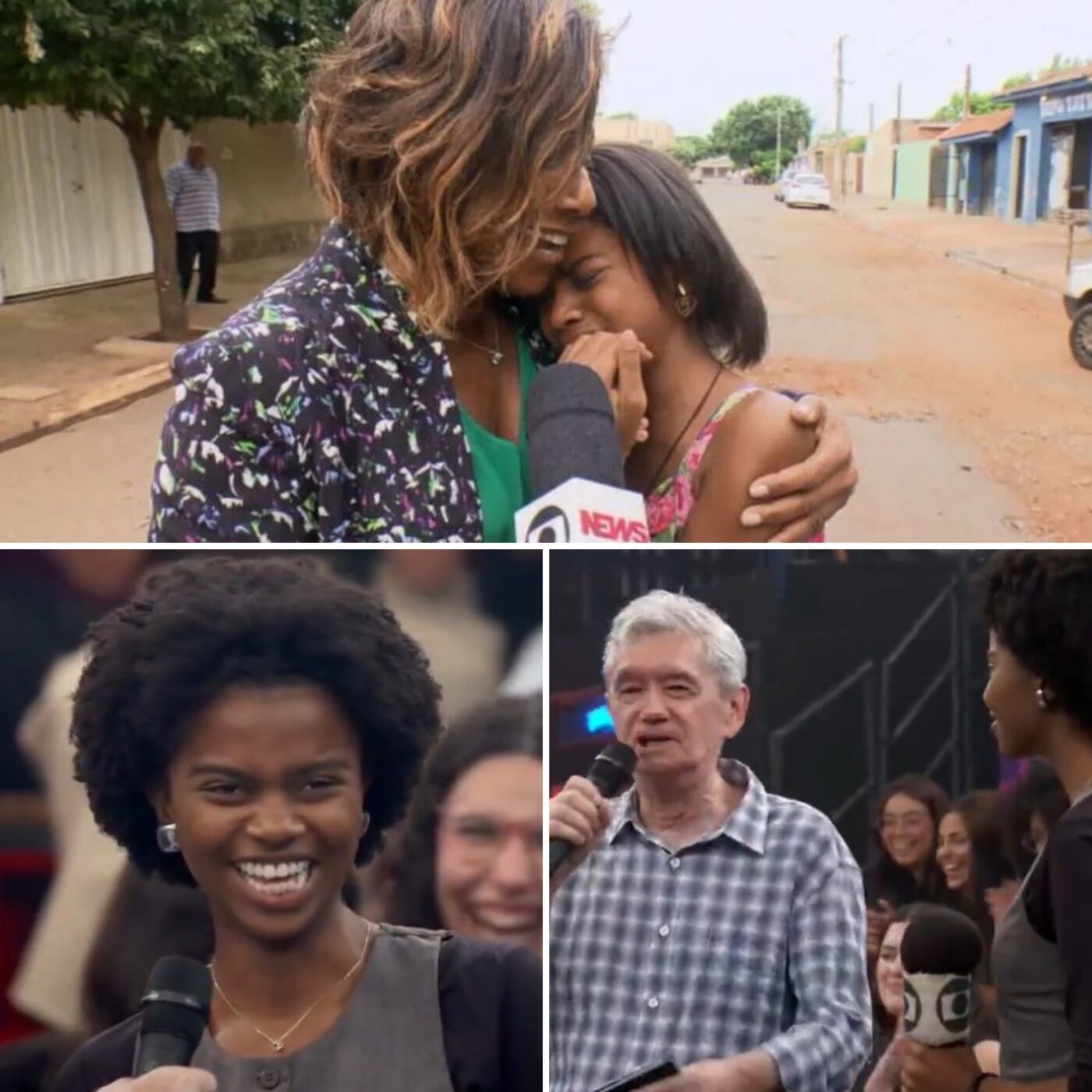 ‘Mini Glória Maria’ pede estágio no ‘Altas Horas’ e ganha ‘sim’ de Serginho Groisman; assista