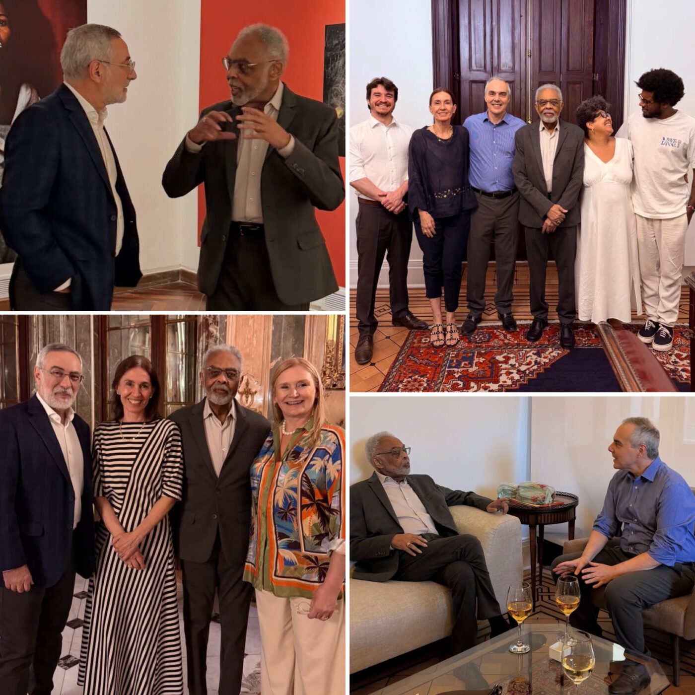 Em turnê fora do Brasil, Gilberto Gil visita embaixadas brasileiras no Chile e na Argentina