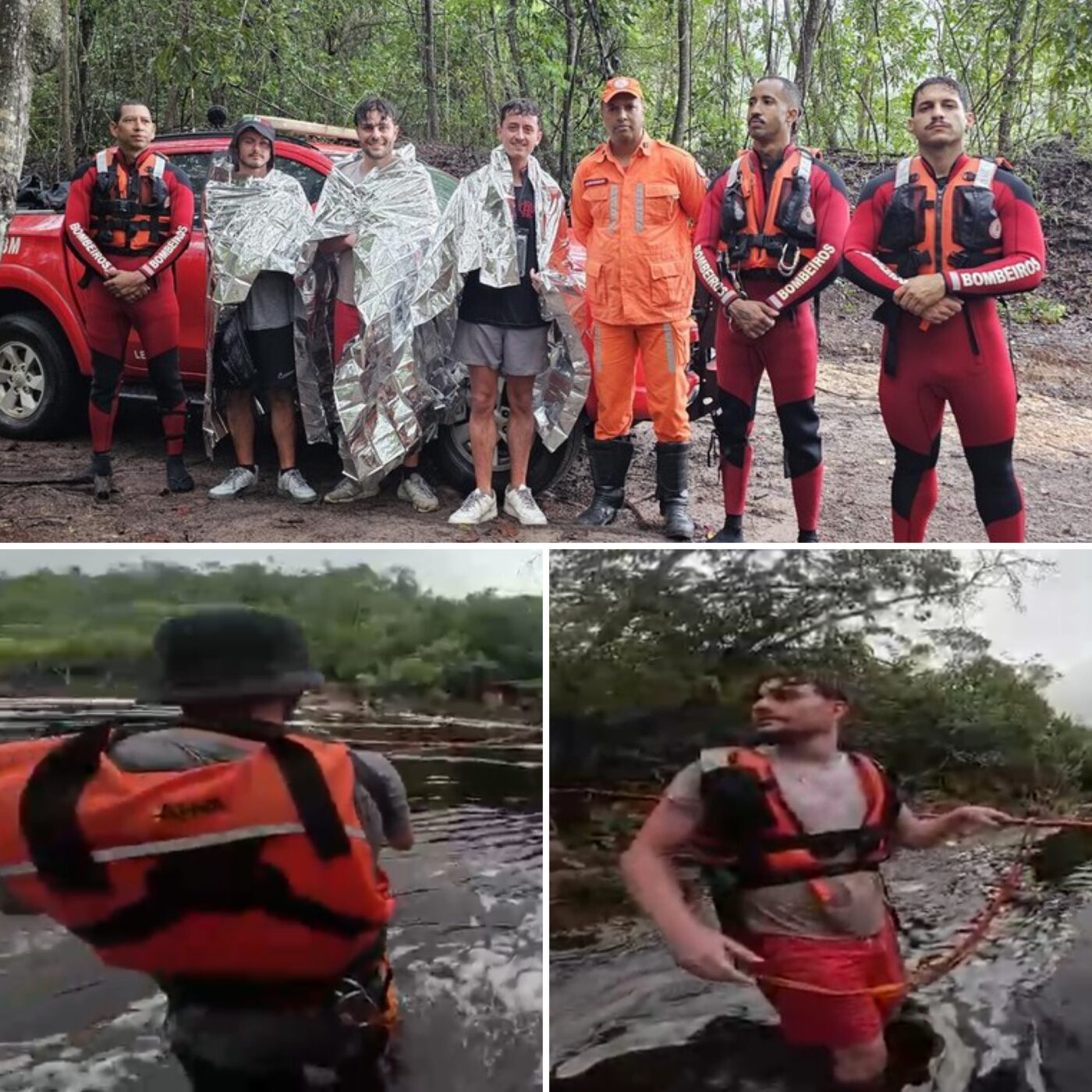 Bombeiros resgatam trio de turistas ingleses na Chapada Diamantina