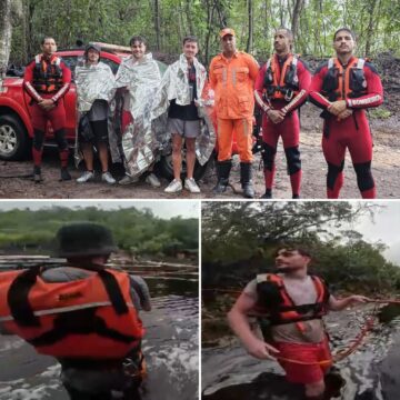 Bombeiros resgatam trio de turistas ingleses na Chapada Diamantina