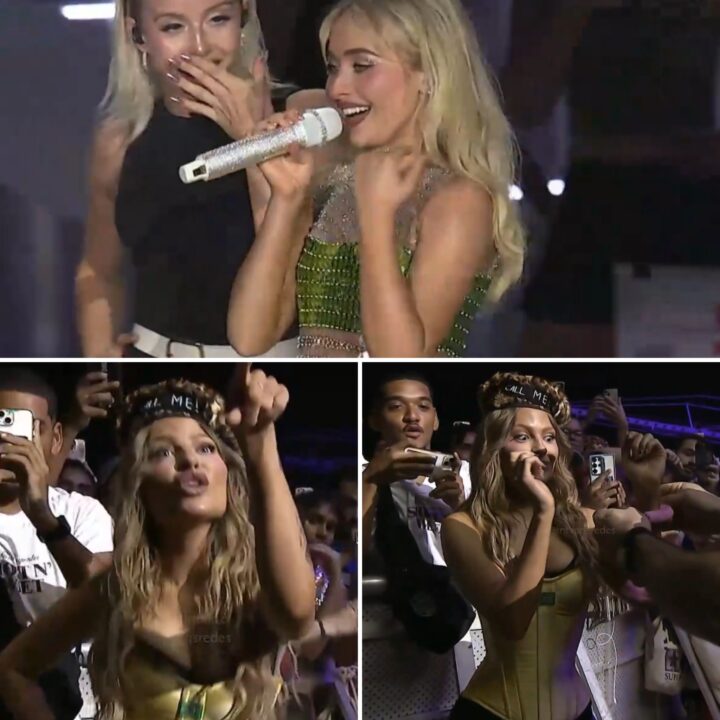Sabrina Carpenter surpreende público e ‘prende’ Luísa Sonza durante show no Lollapalooza Brasil