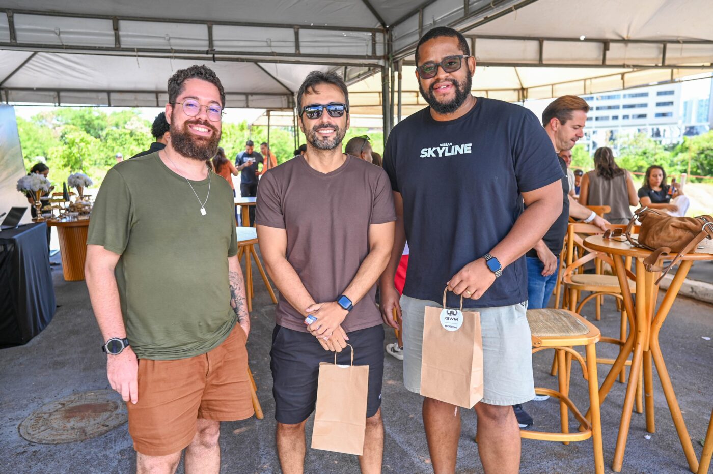 Marcel Aguiar, Bruno Pádua e Henrique Ferreira