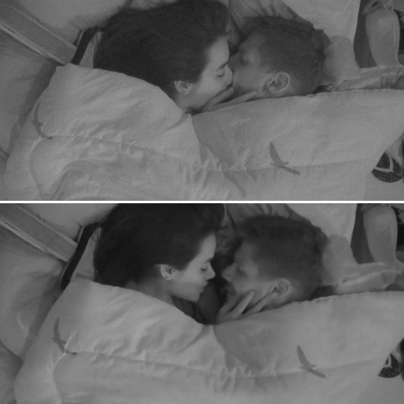 Jonas e Jordana movimentam edredom no BBB 26